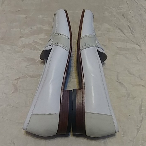 Bally White Leather Loafers main image 4